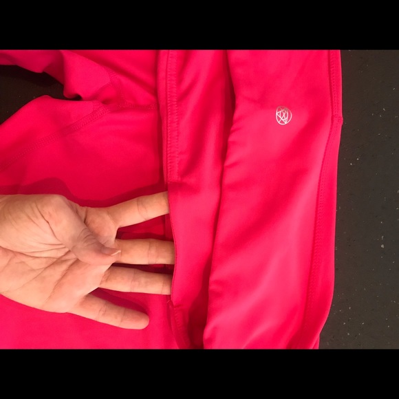 Hot Pink Tesla Workout Capri Leggings/Pants - Picture 4 of 7